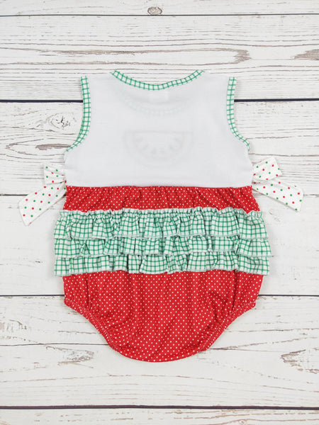 Watermelon Appliqué Romper