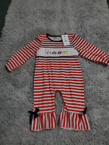 First Responder Romper with Ruffles