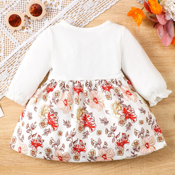 Floral Bow Detail Dress