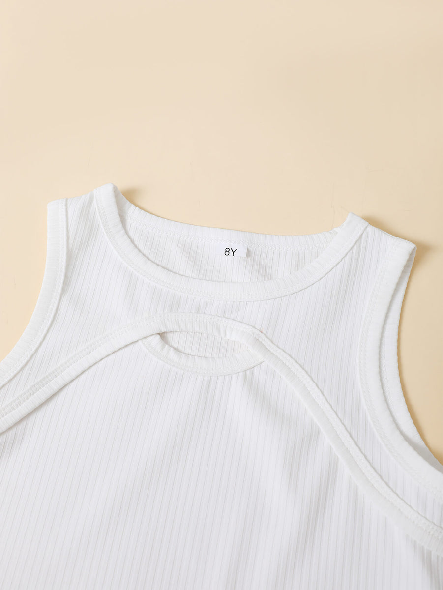 Girls Ribbed Tank and Skirt Set – The Perfect Prince