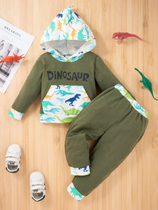 DINOSAUR Hoodie and Pants Set