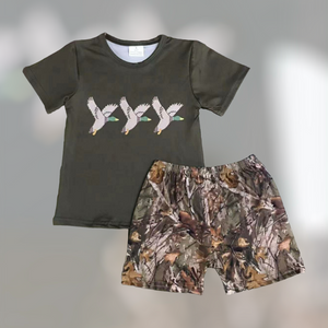 Flying Ducks Camo Short Set