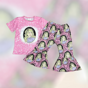 Dolly Pink Bell Pant Set