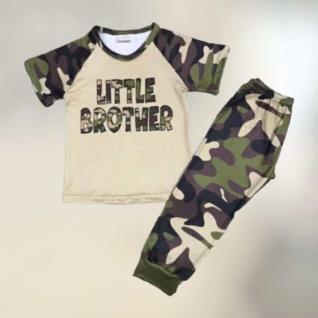 Little Brother Camo Pant Set