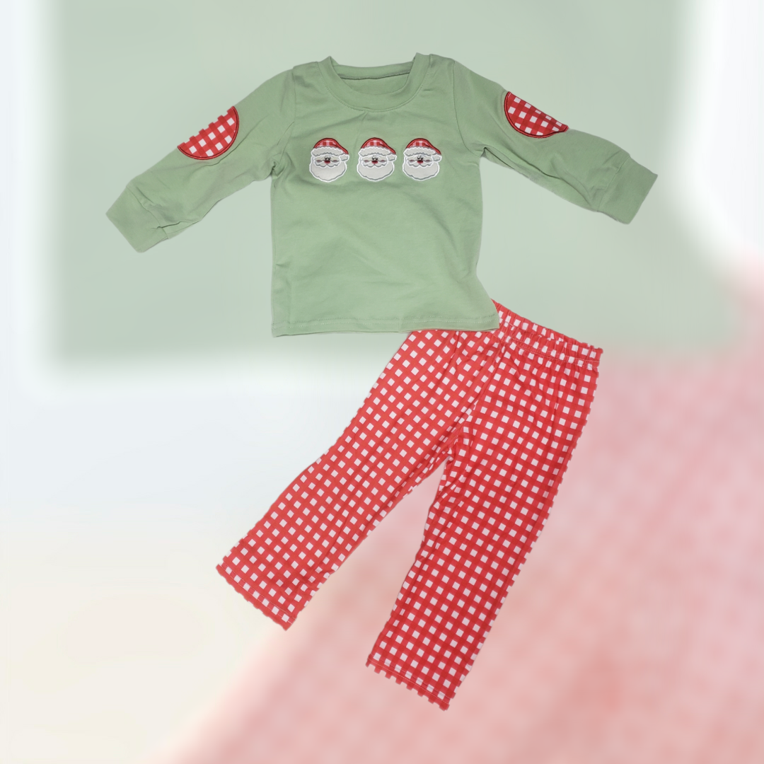 Santa Light Green Pant Set