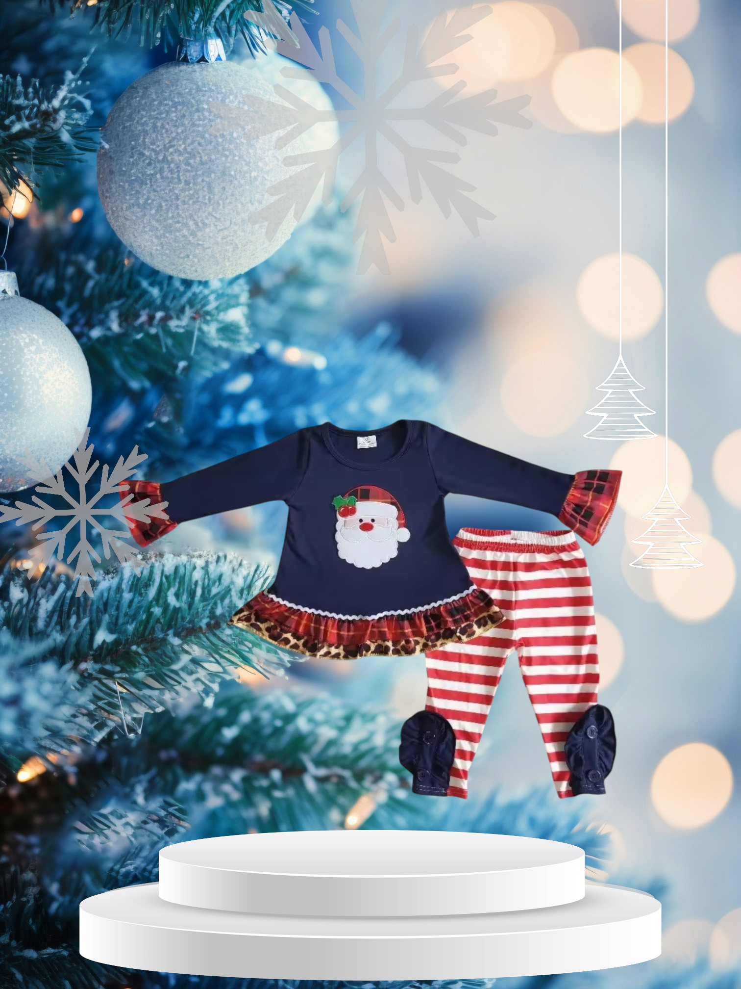 Santa Navy Ruffles