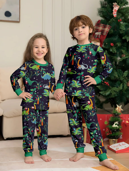 Family pajamas dinosaur sale