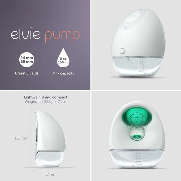 Elvie Breast Pump - Double, Wearable Breast Pump with App - The Smallest, Quietest Electric Pump - Portable Pumps