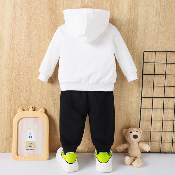 Tiger Long Sleeve Hoodie and Elastic Waist Pants Set