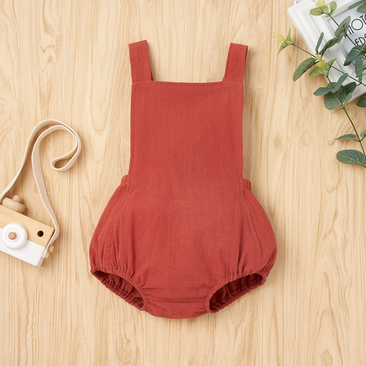 Square Neck Crisscross Romper