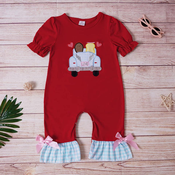 Couple in Love Romper with Bows