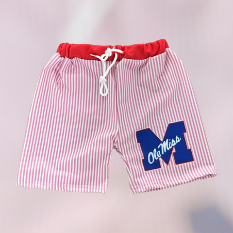 Red, White and Blue Swim Shorts